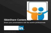 Showcase your Presentations on LinkedIn with SlideShare Content Ads