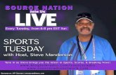 Sports Tuesday with Host Steve Manderson & Special Guest Herb Delancey 7-29-2014