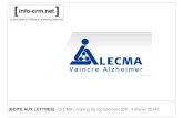 Campagne de #Fundraising #LECMA (Vaincre #Alzheimer)