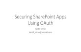 Securing SharePoint Apps with OAuth