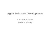 Agile Software Development Alistair Cockburn Addison Wesley