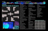 Crossword CLUES ACROSS Second week of August 62 ... ... 2019/08/08 ¢  AUGUST 2019 ORANGE COUNTY BREEZE