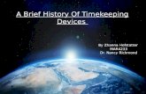 A brief history of timekeeping devices