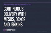 CONTINUOUS DELIVERY WITH MESOS, DC/OS AND JENKINS