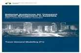 Travel Demand Modelling [T1] - for Stakeholder Consultation â€“ Travel Demand Modelling Transport and Infrastructure Council | National Guidelines for Transport System Management