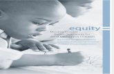 Equity: Moving Toward Better Outcomes for All of Michigan's Children 2006