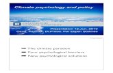 Climate psychology and policy - Nordic Energy ... 1 Climate psychology and policy Presentation 12.Jun