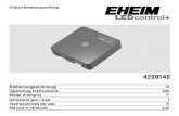 Original Bedienungsanleitung LED control - EHEIM | die Marke ... ... Steckverbindungen des EHEIM-Netzteiles