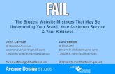The Biggest Website Mistakes Undermining Your Brand