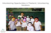 Volunteering work opportunities in Thailand | Volunteering Solutions