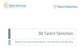 3D Talent Selection - Features