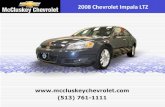 Used 2008 Chevrolet Impala LTZ Sedan at your Chevy Cincinnati Ohio Dealer