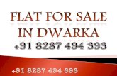 SOCIETY Flat for sale in dwarka 8287494393