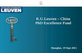K.U.Leuven â€“ China PhD Excellence Fund