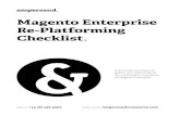 Magento Enterprise Re-Platforming Checklist