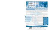 More Than Money Newsletter Fall 2011 Edition
