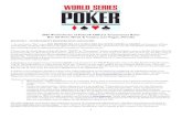 2016 World Series of Poker® Official Tournament Rules Rio All