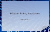 Distinct in My Reactions February 21. Think about it  What are some ways people typically handle interruptions? We are often interrupted with demands