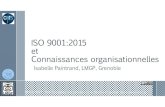 ISO 9001:2015 et Connaissances organisationnelles â€Connaissances organisationnelles â€Informations documentes â€Organisation des donnes â€Nommage des fichiers