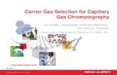 Carrier Gas Selection for Capillary Gas Chromatography .Carrier Gas Selection for Capillary Gas Chromatography