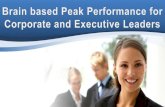 Peak Performance Management and Executive Coaching Sydney. Peak Performance Technologies to Improved Brain Fitness