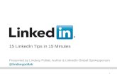 15 LinkedIn Tips