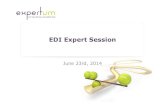 2014.06.23   expert session electronic invoicing @ expertum - electronic invoicing - a low complexity, high efficiency solution