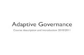 Adaptive governance intro lecture
