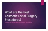 Cosmetic facial surgery procedures