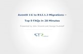 Top 9 FAQs AventX 11i to R12.1.3 Upgrades
