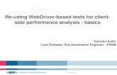 Client side performance analysis