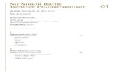 Sir Simon Rattle Berliner Philharmoniker ... Sir Simon Rattle Berliner Philharmoniker Dilluns, 1 De