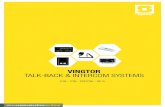 VINGTOR talk-back & intercom systems 2020. 6. 24.¢  6 vingtor talk back & intercom systems ca l talk