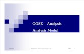 OOSE - Anaysis - Analysis Model