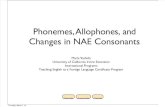 Allophones of Consonants