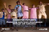 BRIGHTER FUTURES - Future  ¢  The UNICEF-GAIN Partnership Project BRIGHTER FUTURES Protecting