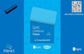 LyncConference2013 - Haute disponibilit©, Haute performance et Lync