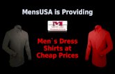 MensUSA is Providing Men`s Dress Shirts at Cheap Prices