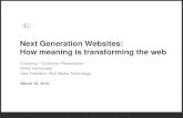 Next Generation Websites - Autonomy Interwoven - iCrossing