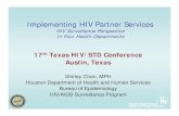 Implementing hiv partner services