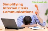 Simplifying Internal Crisis Communications