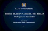 Distance Education in Aotearoa/New Zealand: Challenges and Opportunities