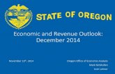 Oregon Economic and Revenue Forecast, December 2014