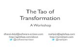The Tao of Transformation Workshop