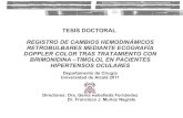 REGISTRO CAMBIO HEMODINAMICOS MEDIANTE ECOGRAFIA DOPPLER COLOR TRAS TRATAMIENTO CON BRIMONIDINA-TIMOLOL EN PACIENTES HIPERTENSOS