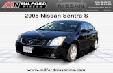 Used 2008 Nissan Sentra S - Milford Nissan Worcester, MA