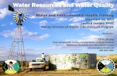 Water Resources and Water ... Water Resources and Water Quality Water and Environmental Health Training