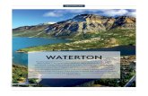 WATERTON - Authentik Canada · PDF file WATERTON The first International Peace Park in the world (in combination with Glacier . National Park in Montana, USA), Waterton Lakes National