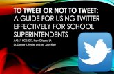 TO TWEET OR NOT TO TWEET: A GUIDE FOR USING TWITTER ... PROFESSIONAL LEARNING NETWORKS (PLN) ON TWITTER