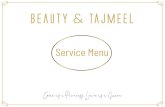 SERVICE MENU - Beauty & Tajmeel Gelish Manicure Gelish Pedicure Gelish Manicure & Pedicure Gel Polish